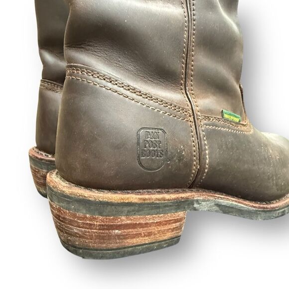 Dan Post Albuquerque Brown Leather Waterproof Pull on Boots Men's size 10 EW - Picture 9 of 12